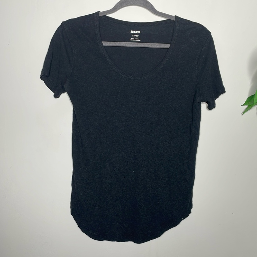 Roots Short Sleeve Scoop Neck Tee Shirt